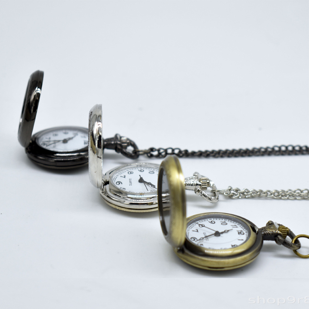 Kalung Liontin Jam Saku Logam  - Jewelry And Watches ulasan dan harga