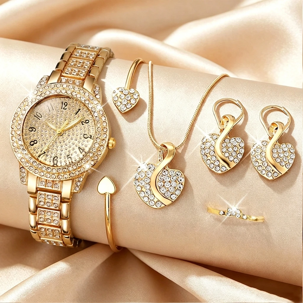 6PCS Set Perhiasan Jam Tangan  - Mystery Jewelry Jar Watches ulasan dan harga