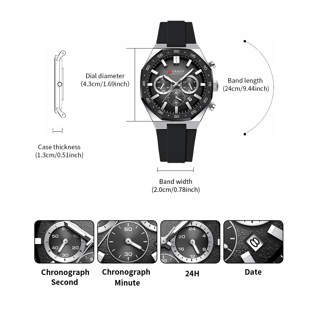 CURREN Jam Tangan Olahraga Pri - Jewelry And Watches ulasan dan harga